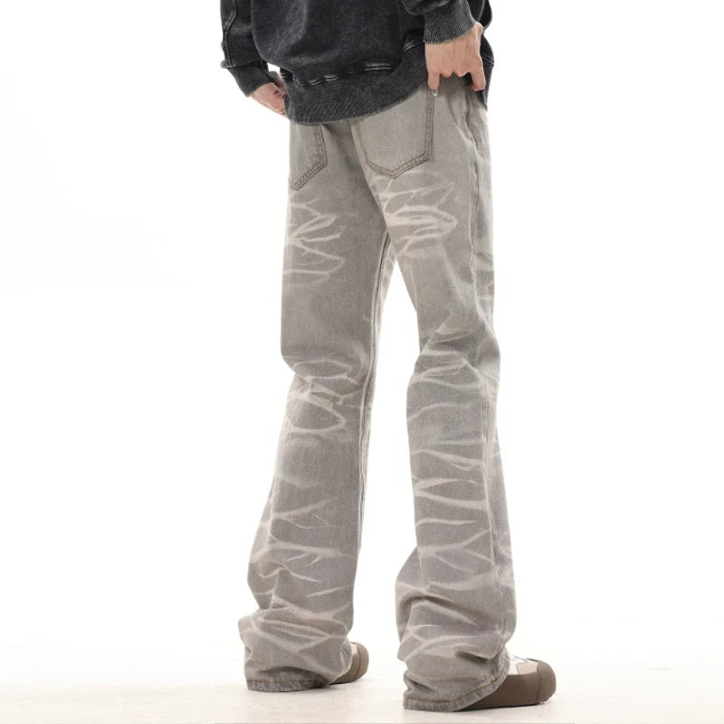 ZEBRA BAGGY FLARED DENIM