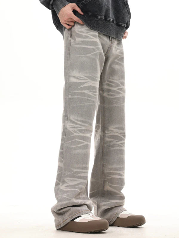 ZEBRA BAGGY FLARED DENIM